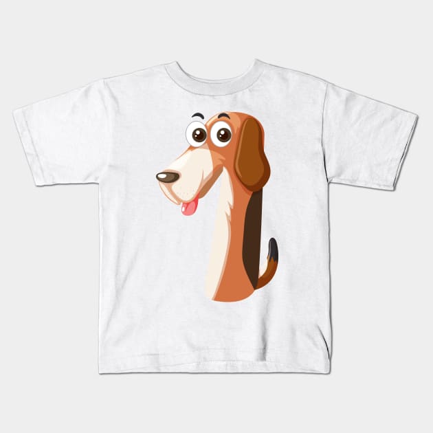 Dog Stickers Kids T-Shirt by timegraf